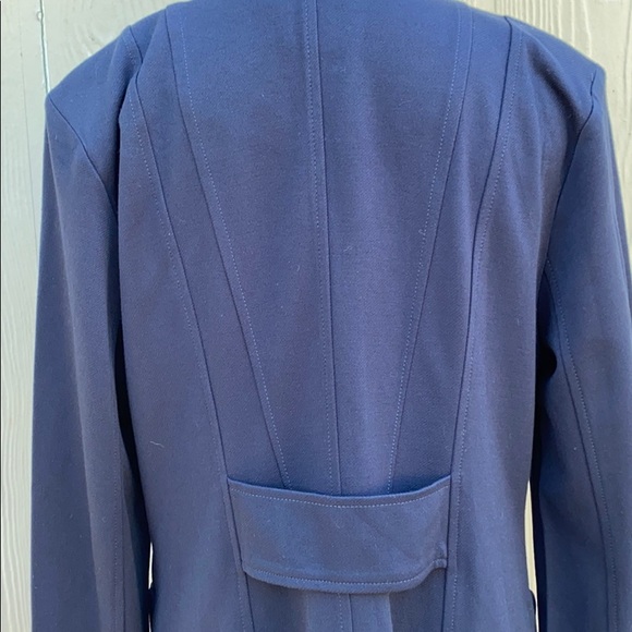 CAbi STYLE #5093 LIDO JACKET NAVY BLUE RAYON - Picture 11 of 13